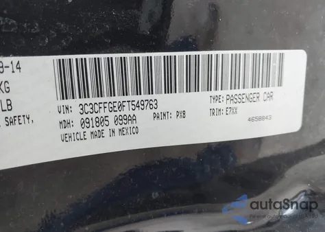 2015 Fiat 500E Battery Electric from USA, damaged, VIN 3C3CFFGE0FT549763